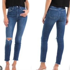 Ladies Pistola Cara Essex High Rise Vintage Skinny Distressed Jeans Stretch 26